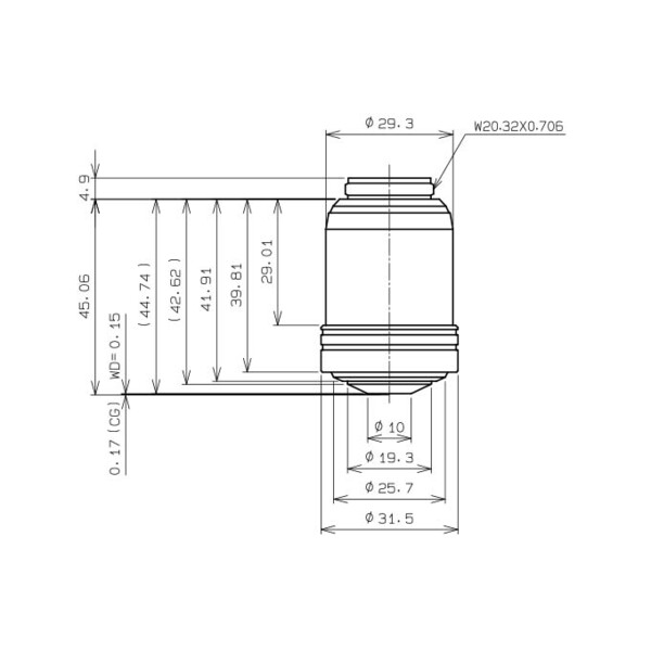 Evident Olympus Obiettivo UPLXAPO60XO, 60x, plan, apochro