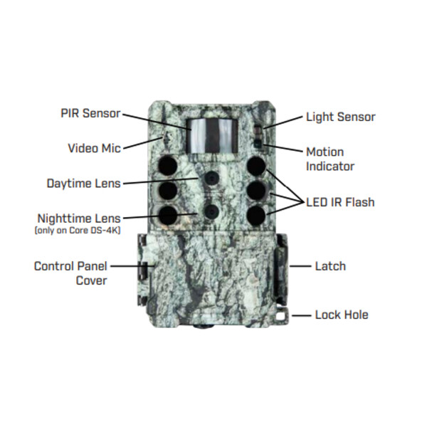 Bushnell Rilevatore di selvaggina 32MP CORE DS4K Tree Bark Camo No Glow, Box 5L