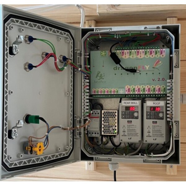 Dome Parts Azionamento da tetto completamente automatico per l'osservatorio GreenLine Mega con tetto a scorrimento