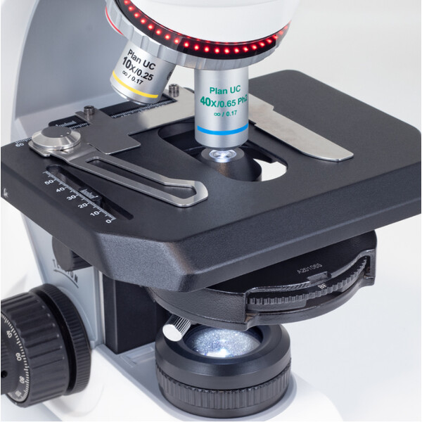 Motic Microscopio Panthera C2, pacchetto Phase, trino, infinity, plan, achro, 40x-400x, Halogen/LED