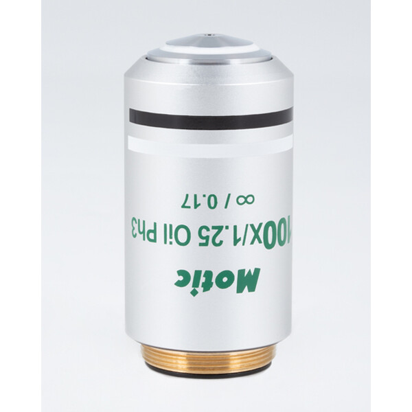 Motic Obiettivo Obiettivi CCIS, UC PL Ph, 100X / 1.25, wd 0.16 mm, infinity, PL, Ph, oil, S
