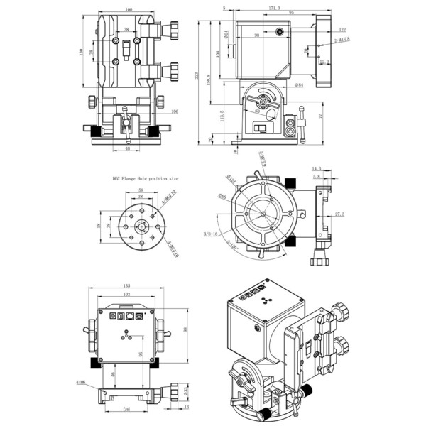 ZWO Montatura equatoriale AM5 Harmonic + treppiede in carbonio