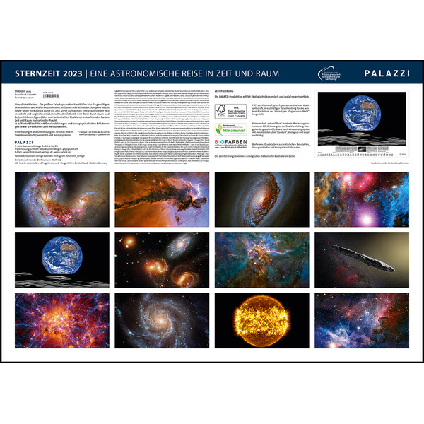 Palazzi Verlag Calendario Sternzeit 2023