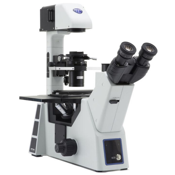 Optika Microscopio invertito IM-5, trino, inverso, 10x24mm, LED 8W w.o. obiettivi