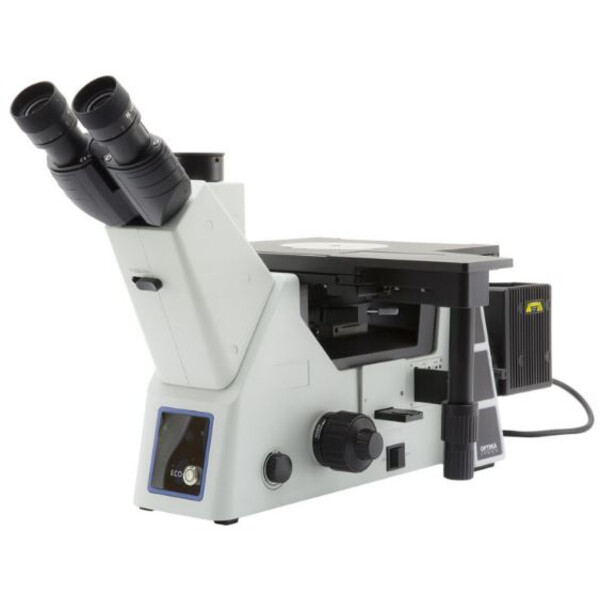 Optika Microscopio invertito IM-5MET, MET trino, invers, 10x24mm,  AL, Halogen,  12V/100W w.o. objectives