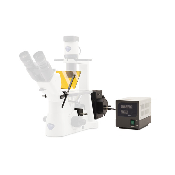 Optika Unità di fluorescenza M-797 per IM-3, HBO 100W, set di filtri B & G, portafiltro a 2 posizioni