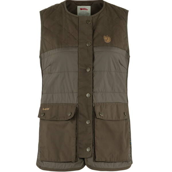Fjällräven Gilet imbottito in lana Forest W, 633 Dark Olive, L