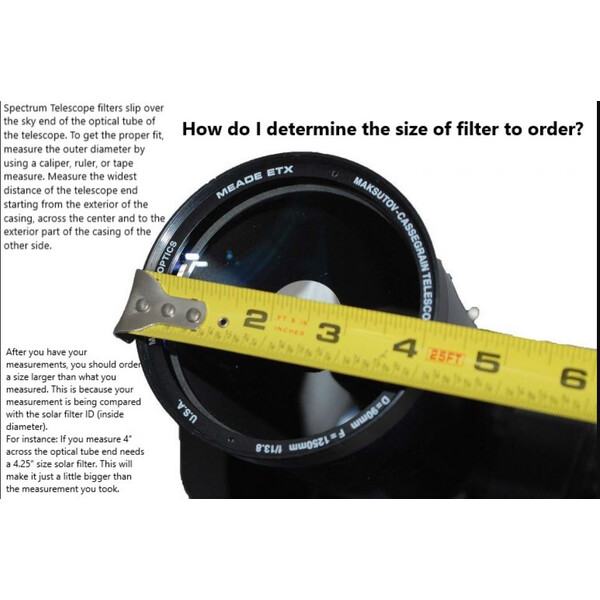 Spectrum Telescope Filtro Glass Solar 152mm