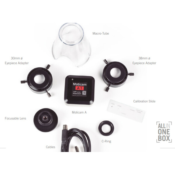 Motic Fotocamera A2, a colori, sCMOS, 1/3.1, 2,7 µm, 30 fps, 2 MP, USB 2.0