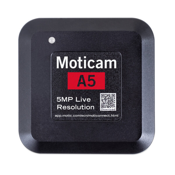 Motic Fotocamera A5, a colori, sCMOS, 1/2,8", 2 µm, 30 fps, 5 MP, USB 2.0