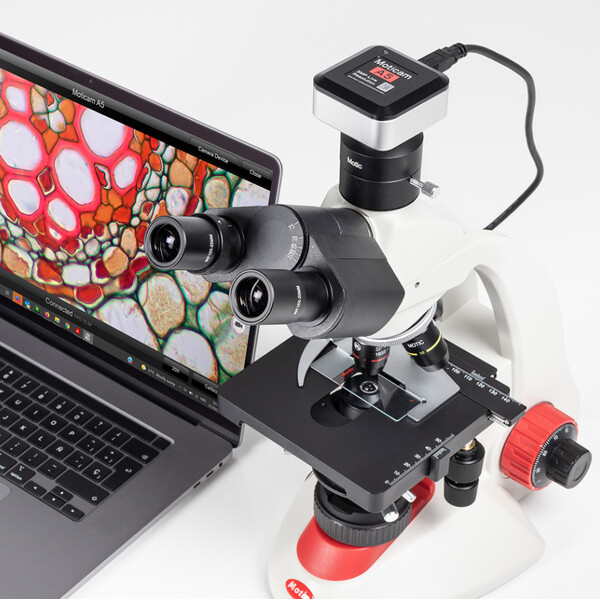 Motic Fotocamera A5, a colori, sCMOS, 1/2,8", 2 µm, 30 fps, 5 MP, USB 2.0