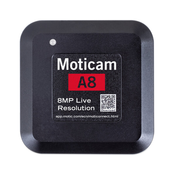 Motic Fotocamera A8, a colori, sCMOS, 1/3", 1,34 µm, 30 fps, 8 MP, USB 2.0