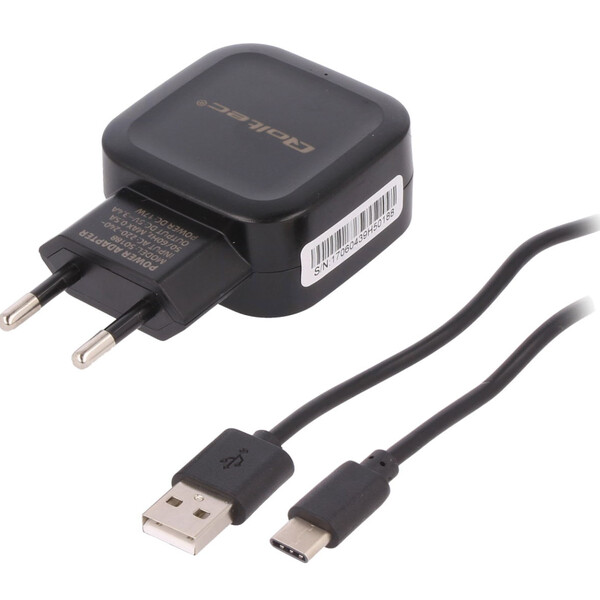 Pierro Astro Trasformatore 5V 3A con cavo USB tipo C