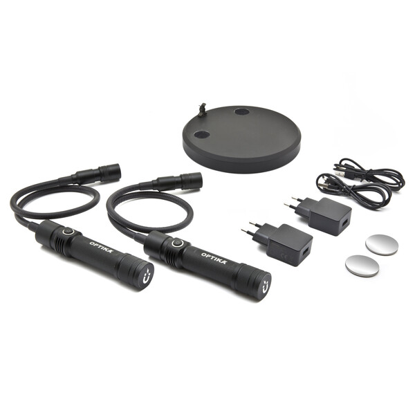 Optika Braccio illuminante coppia CL-33 con fissaggio magnetico, USB