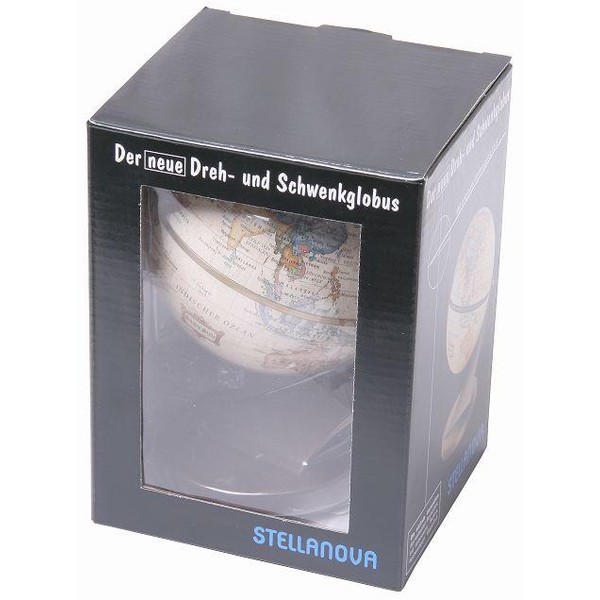 Stellanova Mini Globo Mappamondo ruotabile su due assi 881134, design antico