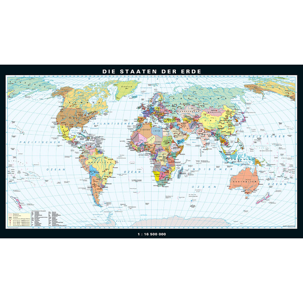 PONS Mappa del Mondo Die Staaten der Erde (224 x 128 cm)