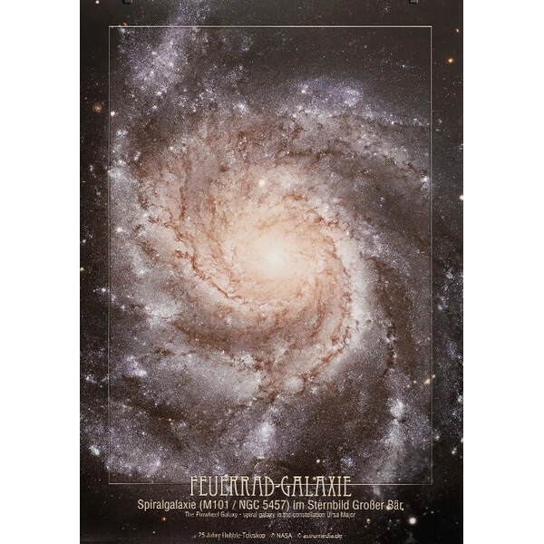 AstroMedia Poster La galassia della Ruota di Fuoco