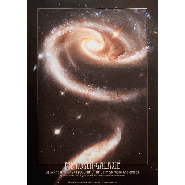 AstroMedia Poster Galassia delle Rose Arp 273