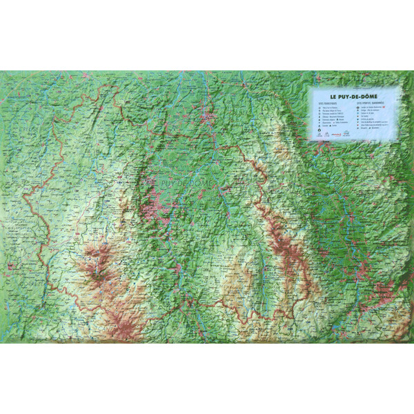 3Dmap Mappa Regionale Le Puy de Dôme