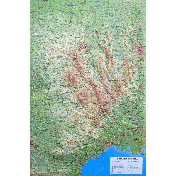 3Dmap Mappa Regionale Le Massif Central