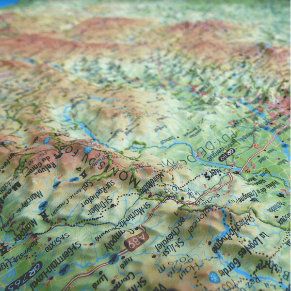 3Dmap Mappa Regionale Le Massif Central