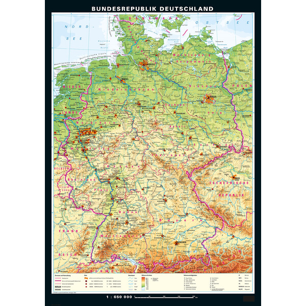 PONS Mappa Deutschland physisch und politisch (113 x 157 cm)