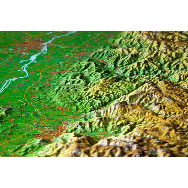 Georelief Mappa Regionale Foresta Nera