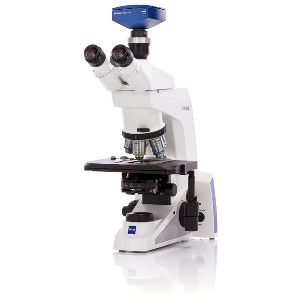 ZEISS Microscopio , Axiolab 5, trino, infinity, plan, 10x, 40x, 50x, 100x, 10x/22, Dl, LED, 10W, incl. adattatore per fotocamera, microbiologia