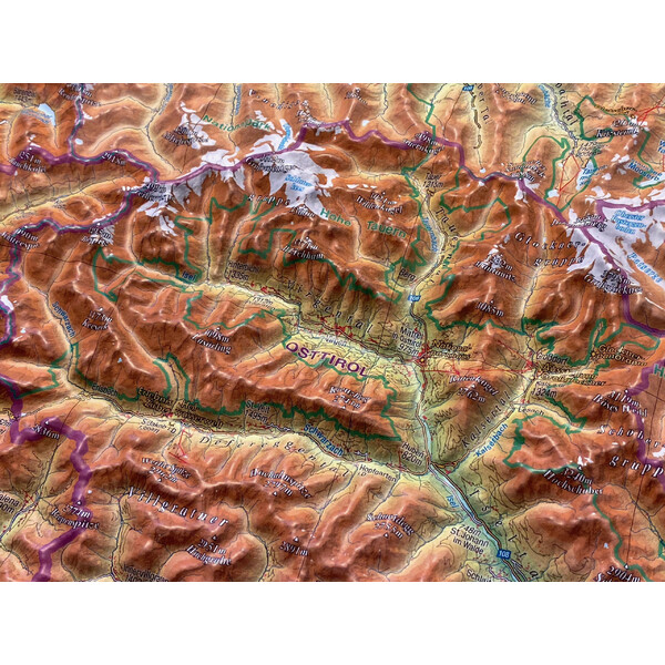 Georelief Mappa Regionale Tirol (77 x 57 cm) 3D Reliefkarte
