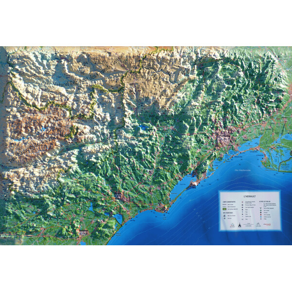 3Dmap Mappa Regionale L'Hérault