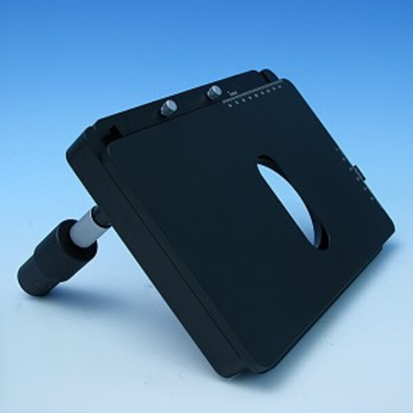 ZEISS Tavolo a croce 75x50 L, azionamento fisso ergonomico, con rivestimento in alluminio anodizzato duro