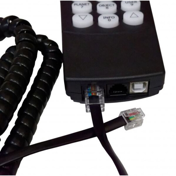 Skywatcher SynScan GoTo handbox controls with EQ cable