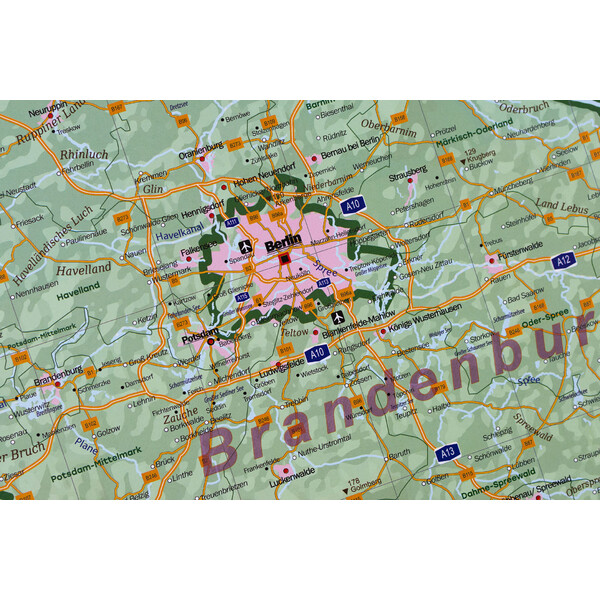 GeoMetro Mappa Deutschland physisch (100 x 140 cm)