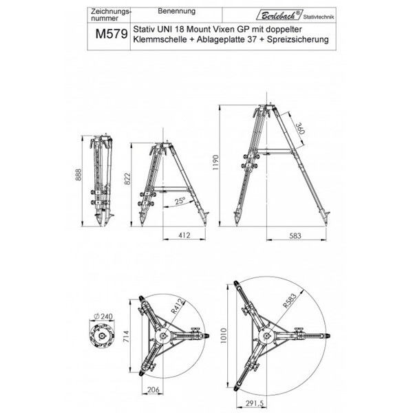 Berlebach Cavalletto Uni 18 ZWO AM5