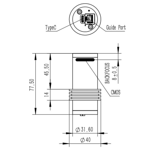 QHY Fotocamera Kamera 5III 678C Color