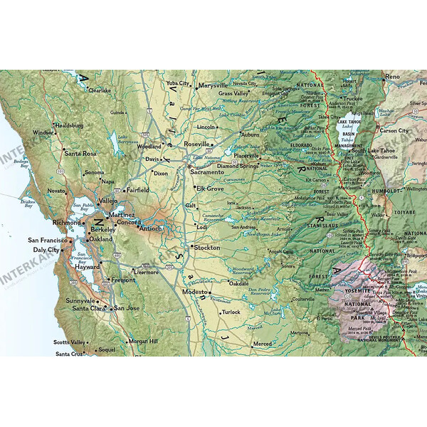 National Geographic Mappa Regionale Pacific Crest Trail (46 x 122 cm)