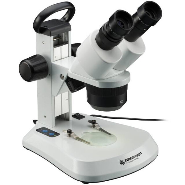 Bresser Microscopio stereo Analyth STR 10x-40x bino; Greenough; 50 mm; 10x/20; 10-40x; LED, fotocamera, 2 MP
