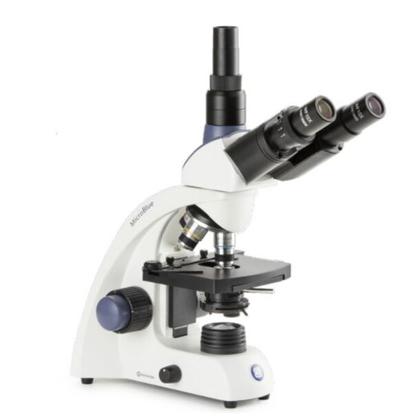 Euromex Microscopio MB.1153, trino, DIN 160, achro, 40x-1000x, 10x/18, Dl, Akku, LED, 1W