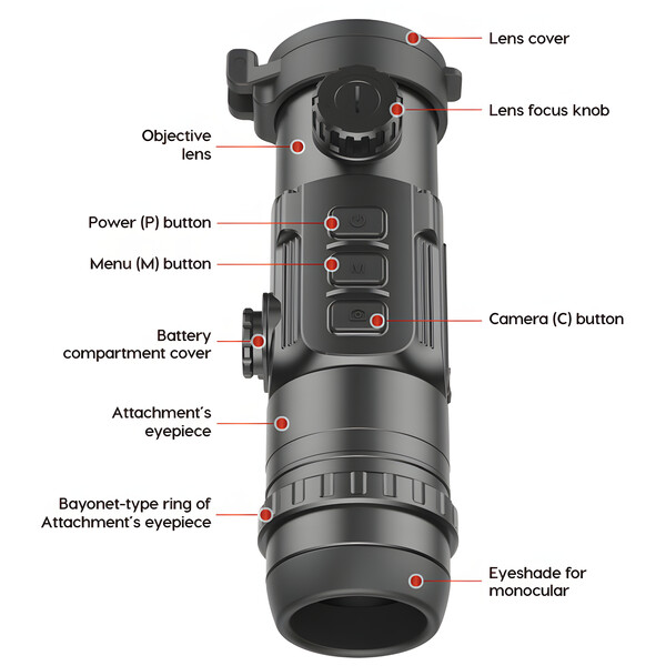 InfiRay Camera termica Clip CH50w Set