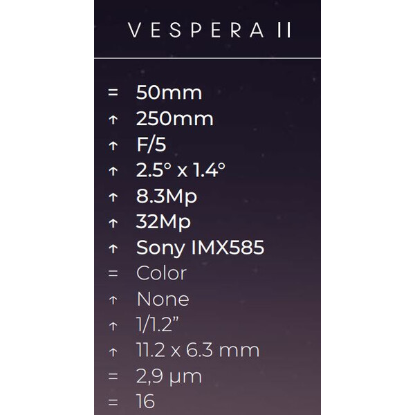 Smart Telescope Vaonis AP 50/250 VESPERA II