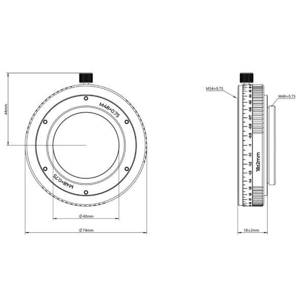 Askar Prolunga Adapter M54/M48 16-20mm