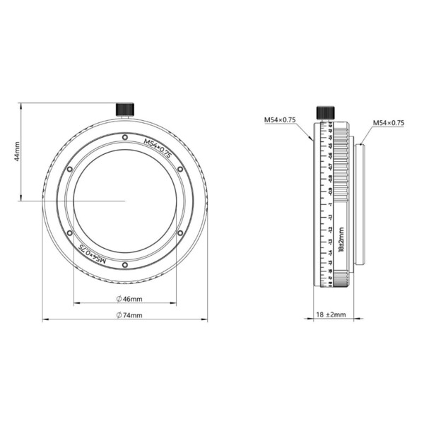 Askar Prolunga Adapter M54/M54 16-20mm