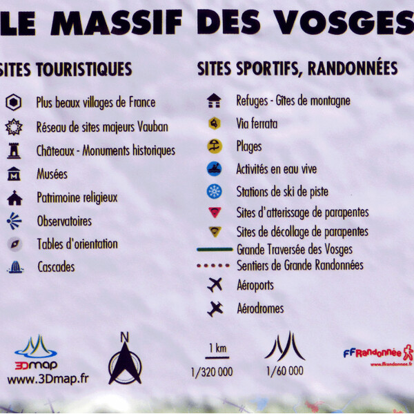 3Dmap Mappa Regionale Le Massif des Vosges