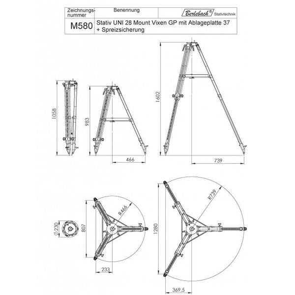Berlebach Cavalletto Uni 28 Vixen SPHINX