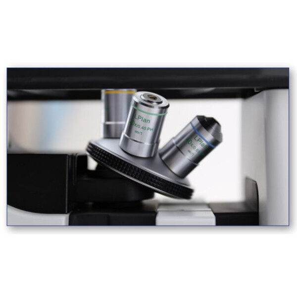 Optika Microscopio invertito IM-300, trino, PH, 100-400x, IOS LWD W-PLAN PH, N.A. 0.3, X-LED8