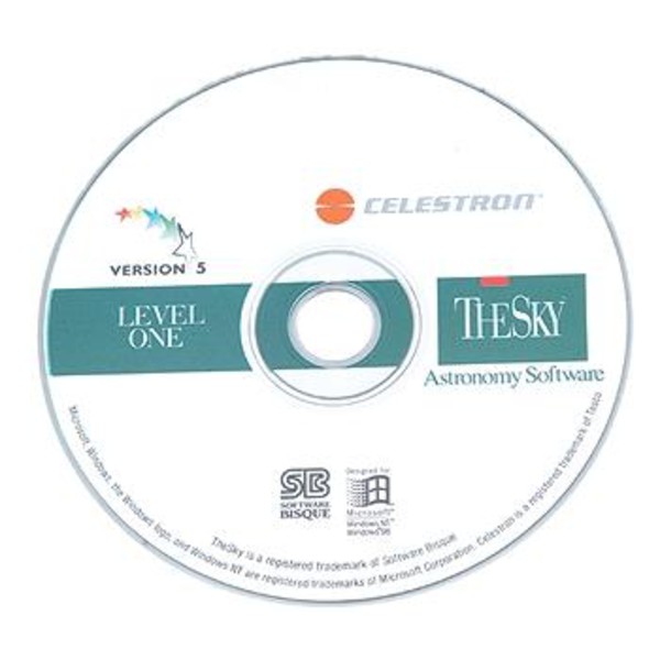 Celestron Software CD-ROM 'The Sky', Livello 1
