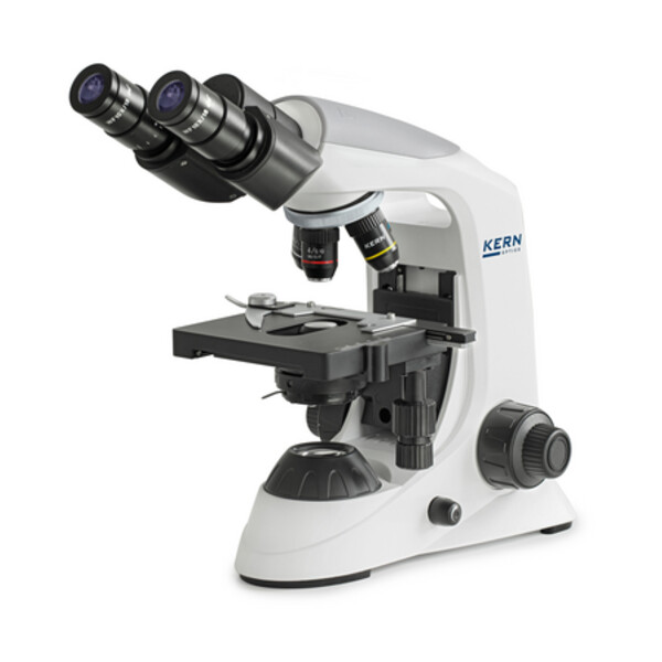 Kern Microscopio Mikroskop Bino Achromat 4/10/40/100, HWF10x18, 3W LED, OBE 132