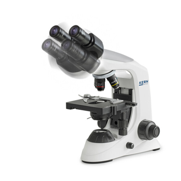 Kern Microscopio Bino Achromat 4/10/40/100, HWF10x18, 3W LED, OBE 132