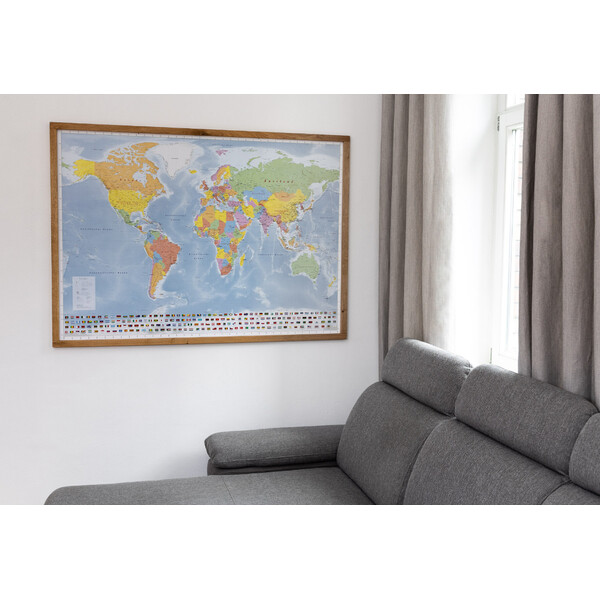 GeoMetro Mappa del Mondo politica (144 x 103 cm)