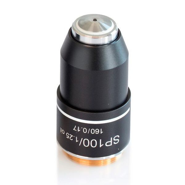 Kern Obiettivo, OBB-A1565, e-plan, achro, 100x/1,25, olio, w.d. 0,07 mm, a molla, antimicotico